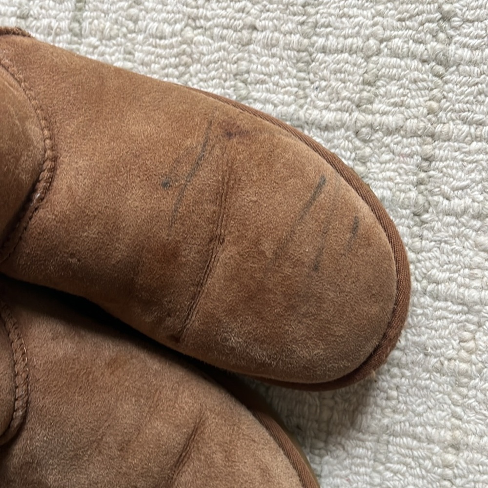 UGG Chestnut Classic Mini Suede Ankle Boots - Picture 7 of 7